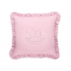 Dekoratives Kissen mit Applikation - rosa