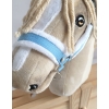 Die Verstellbare Halfter für Hobby Horse A3 - hellblau mit Pelz