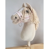 Die Verstellbare Halfter für Hobby Horse A3 - puderrosa mit weißem Pelz