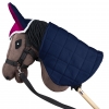 Doppelseitige Ohrenkappe für Hobby Horse Maineblau - Fuchsie