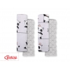 Doppelseitige Gurtpolster BOBONO -  Panda grau/grau