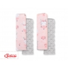 Doppelseitige Gurtpolster BOBONO - Ballerinas rosa/grau