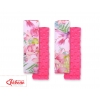 Doppelseitige Gurtpolster BOBONO - Kolibri in Blumen/rosa