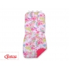 Doppelseitige Sitzauflage BOBONO - Kolibri in Blumen/rosa