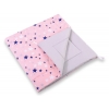 Doppelseitige Teepee Spielmatte -  rosa-blaue Sternen/grau