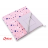 Doppelseitige Teepee Spielmatte -  rosa-blaue Sternen/grau