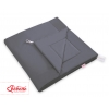 Doppelseitige Teepee Spielmatte - anthrazit