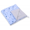 Doppelseitige Teepee Spielmatte - blaue Sternen/grau