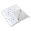 Doppelseitige Teepee Spielmatte - Grau-blaue Sternen/grau