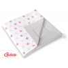 Doppelseitige Teepee Spielmatte - Rosa-grauen Sternen/grau