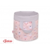 Doppelseitiger Spielzeugkorb S -Ballerinen rosa/grau