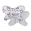 Doppelseitiges Anti - Schock -Kissen  "Butterfly" - Panda grau/grau