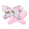 Doppelseitiges Anti - Schock -Kissen  "Butterfly" - rosa Blüten/rosa