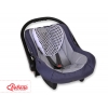 Doppelseitiges Baby Kopfstützkissen - Blumenmuster schwarz
