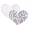 Doppelseitiges Baby Kopfstützkissen - bubbles grau