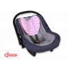 Doppelseitiges Baby Kopfstützkissen - Chevron rosa