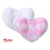 Doppelseitiges Baby Kopfstützkissen - Elefanten rosa