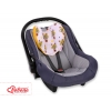 Doppelseitiges Baby Kopfstützkissen - gelbe Zebras