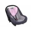 Doppelseitiges Baby Kopfstützkissen - rosa Hasen