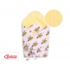 Doppelseitiges Baby Nestchen mit Schleife - gelbe Zebras