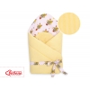 Doppelseitiges Baby Nestchen mit Schleife - gelbe Zebras