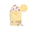 Doppelseitiges Baby Nestchen mit Schleife - gelbe Zebras