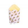 Doppelseitiges Baby Nestchen mit Schleife - gelbe Zebras
