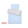 Doppelseitiges Bettwäsche Set 2-tlg - blaue Hasen/grau