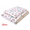 Doppelseitiges Bettwäsche Set 2-tlg - Füchse beige/beige
