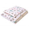 Doppelseitiges Bettwäsche Set 2-tlg - Füchse beige/beige