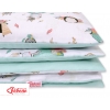 Doppelseitiges Bettwäsche Set 2-tlg - Füchse beige/minze