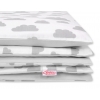 Doppelseitiges Bettwäsche Set 2-tlg - Wolken grau/grau