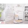 Doppelseitiges Bettwäsche Set 5-tlg mit Moskitonetz - Füchse beige/beige