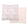 Doppelseitiges Kissen - beige Blätter