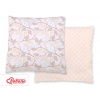 Doppelseitiges Kissen - beige Blätter