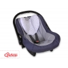 Doppelseitiges Kopfstützkissen Baby - Blumenmuster grau