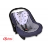 Doppelseitiges Kopfstützkissen Baby - Schwarze Sternchen
