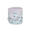 Double-sided toy basket L - minze Hasen/grau