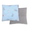 Doublesided Pillow - blaue Hasen