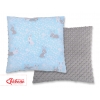 Doublesided Pillow - blaue Hasen