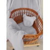 Duvet with pillow Teddy MUSLIN - 2pcs set - grau