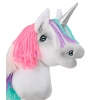 Einhorn Steckenpferd weiß A4 rosa