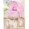 4 tlg. Bezug für Stubenwagen nr 58962-122 oder 78962-122 Pink Rosa Herz
