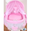 4 tlg. Bezug für Stubenwagen nr 58962-122 oder 78962-122 Pink Rosa Herz
