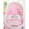 Bezug mit Bär für Stubenwagen Rosa Mädchen