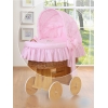 Bezug mit Ein Bär auf dem Mond für Stubenwagen Rosa