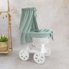 Ersatzbezug mit Himmel Nestschen Stubenwagen Musselin Gold