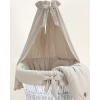 Extra Bezug aus Musselin für Stubenwagen Beige Creme