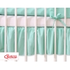 Fest gefaltete Rüsche 120x60 - Hängende Herzen Minze