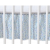 Fest gefaltete Rüsche 120x60cm - Hängende Herzen blaue Blümchen